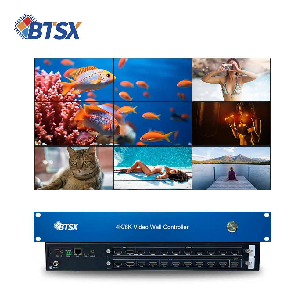 

Контроллер видеостены X HDMI для бесшовного переключения и многоканального управления, используемый в видеоконференциях для ЖК-дисплеев