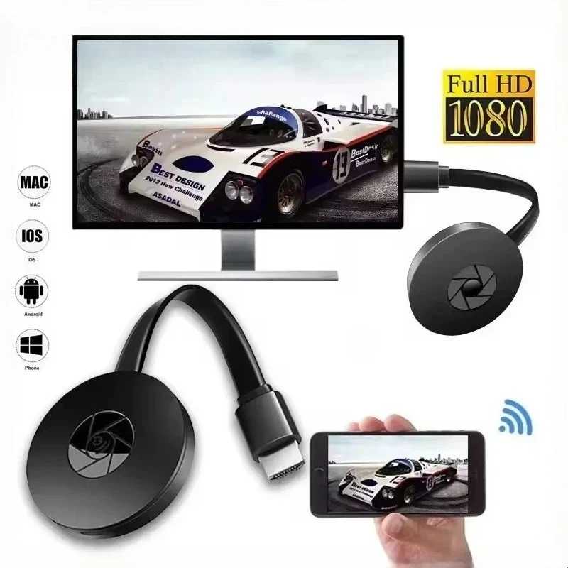 G2 جهاز استقبال للتليفزيون MiraScreen لاسلكي واي فاي عرض DLAN دونغل استقبال HDMI متوافق مع Miracast شاشة النسخ المتطابقة أيcast ios أندرويد