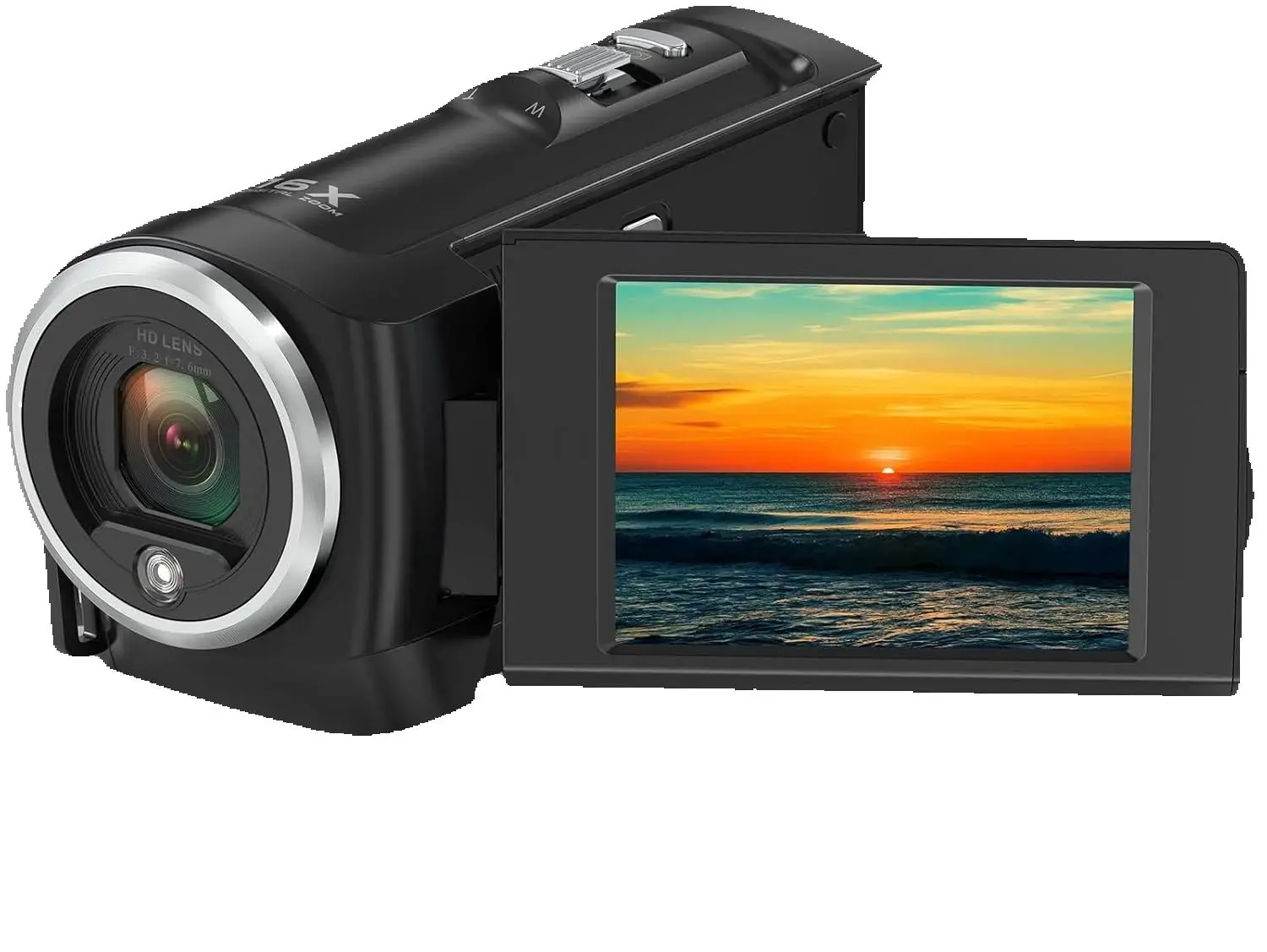 

Видеокамера, видеокамера QHD 2,7K, цифровая видеокамера 50MP 16X, видеорегистратор с экраном с вращением на 270 градусов 2,8 дюйма