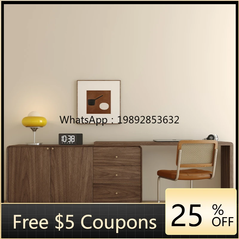 

Desk Solid Wood Home Living Room Bedroom Learning Writing Nordic Computer Retractable Desk