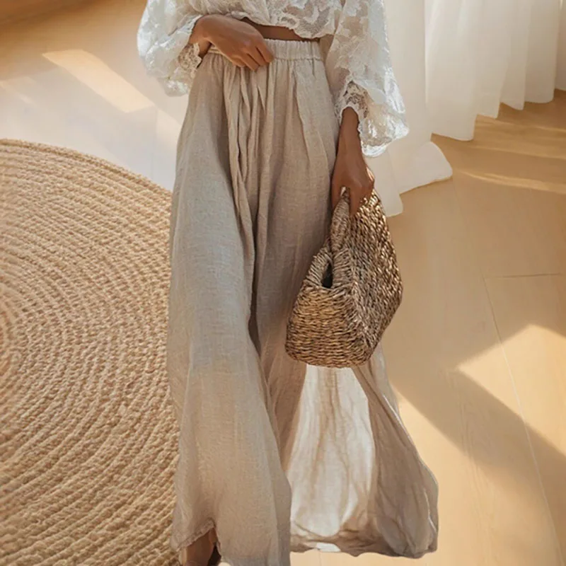 2026 جديد عطلة الربيع وتتسابق امرأة مثير العميق الخامس الرقبة الجوف الجاكار القمم + القطن الكتان التنانير دعوى الخريف التطريز الدانتيل مجموعة