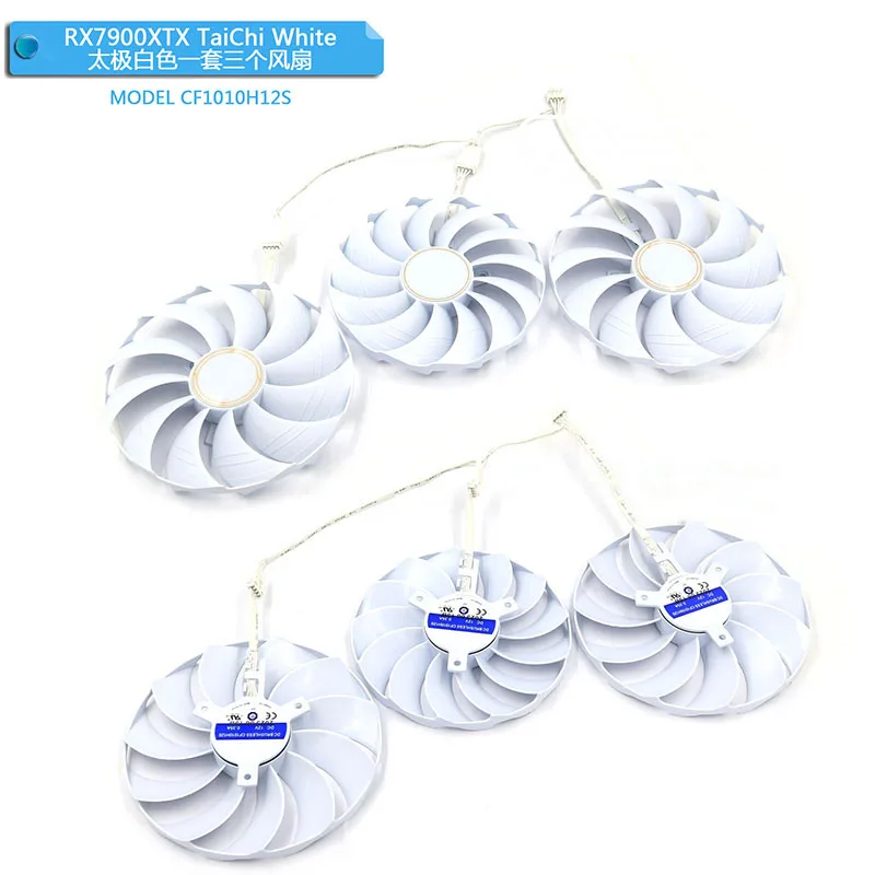 Para asrock rx 7900xt 7900xtx taichi ventilador de refrigeração da placa gráfica cf1010h12s 1 peça novo