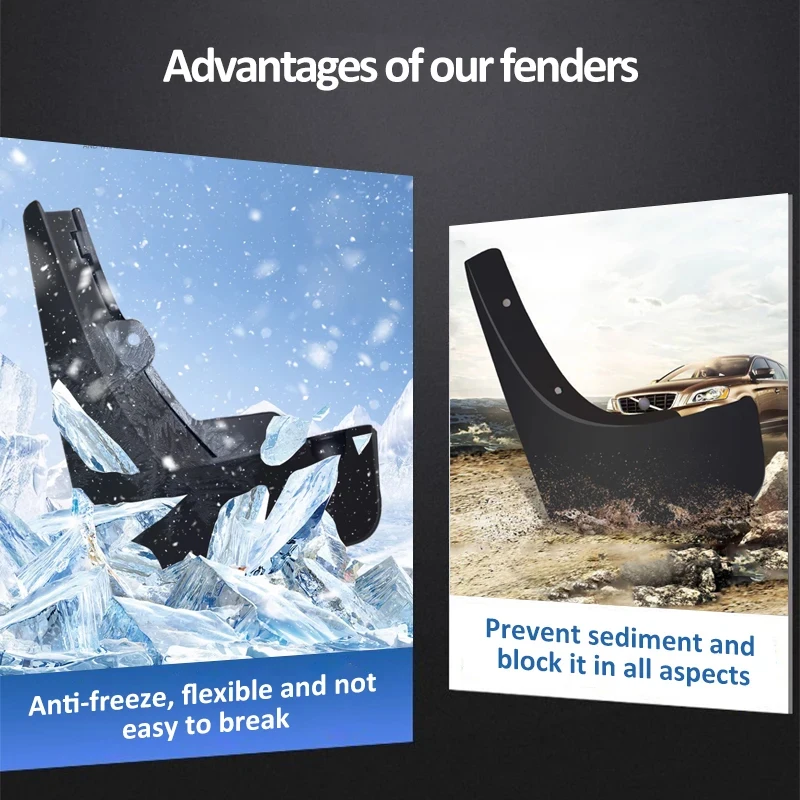 قطع غيار واقيات الطين للسيارة لسيارة Volkswagen VW ID.4 ID.5 ID4 ID5 2020 ~ 2024 2025 أداة Mudflap درابزين مضيئة غطاء حماية ملحقات الطين للسيارات #5