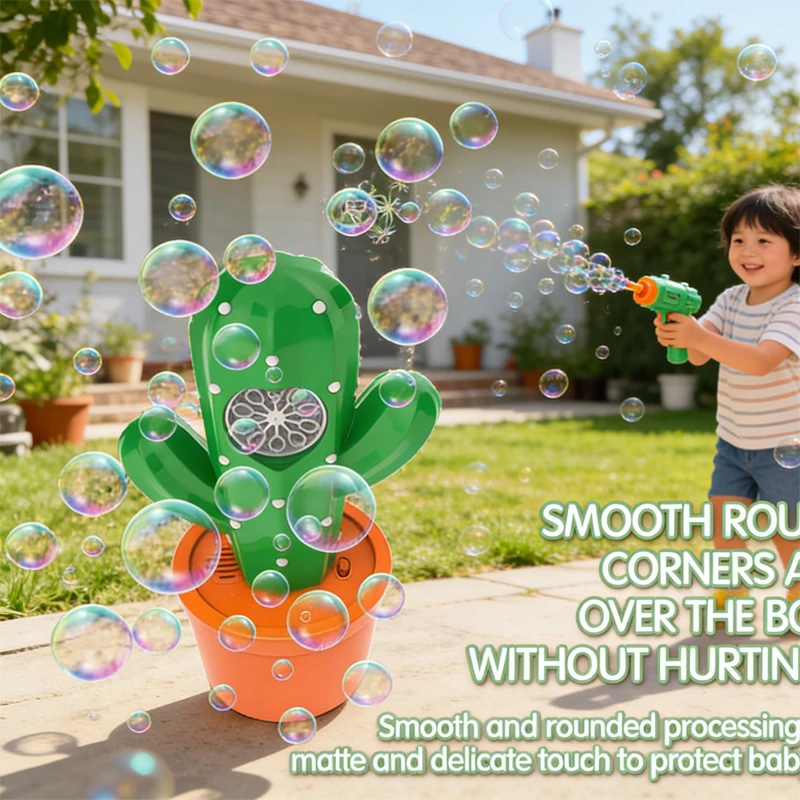 

Электрическая машина для мыльных пузырей «Кактус» на 10 отверстий, автоматический пистолет для мыльных пузырей с подсветкой, игрушка для выдувания мыльных пузырей, для игр на открытом воздухе, детские подарки