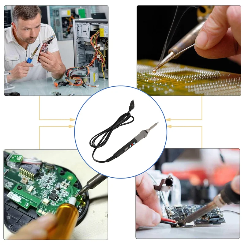 

A02F-90W Soldering Iron Station LCD Digital Electric Solder Iron Fast Heat Welding Station For Electronic Repair EU Plug