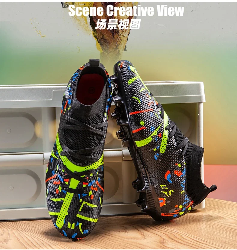 Neue Herren-Fußballschuhe Professionelle Outdoor-Sportschuhe Rutschfeste Trainingsschuhe Sneakers Rasen-Fußballstiefel Ultraleicht Unisex – Detail 10