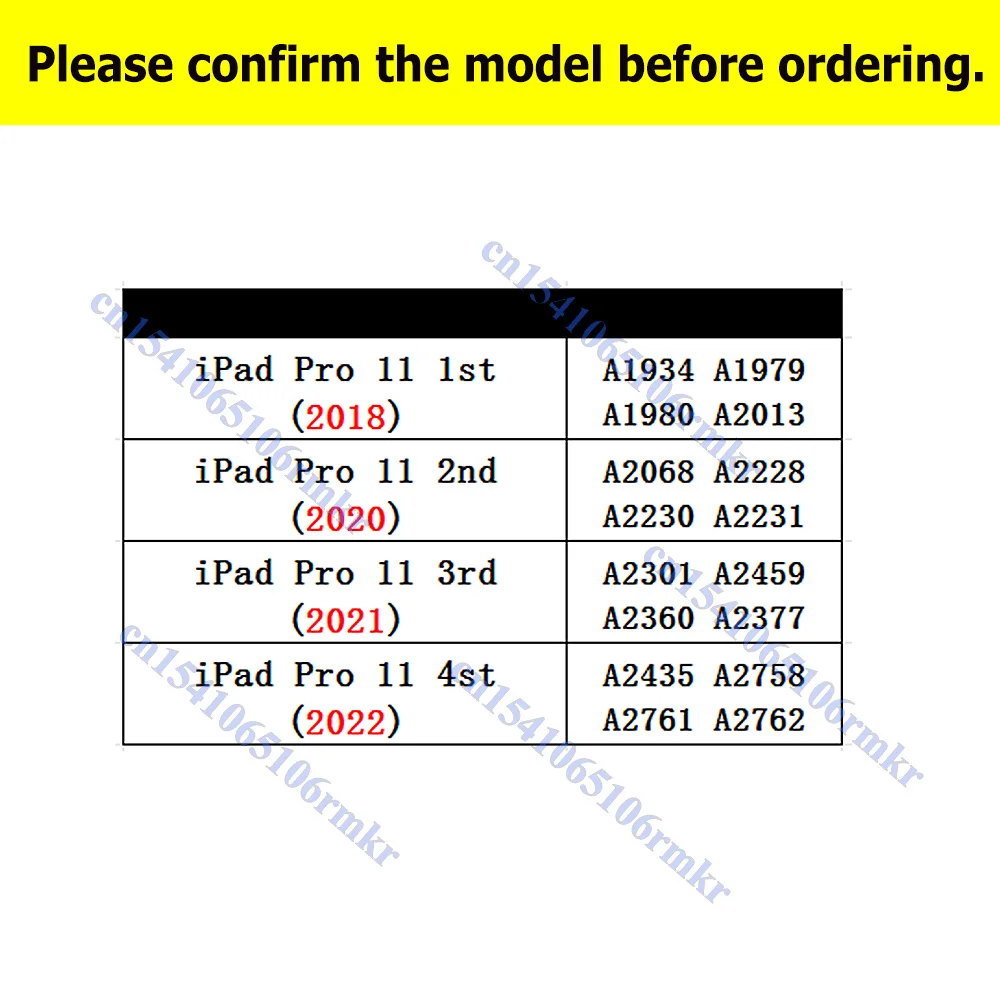 NO/With OCA New Touch For iPad Pro 11 1st 2nd 3rd 4th 2018 2020 2021 A1980 A2013 A2068 A2460 A2435 Touch Screen Assembly Replace