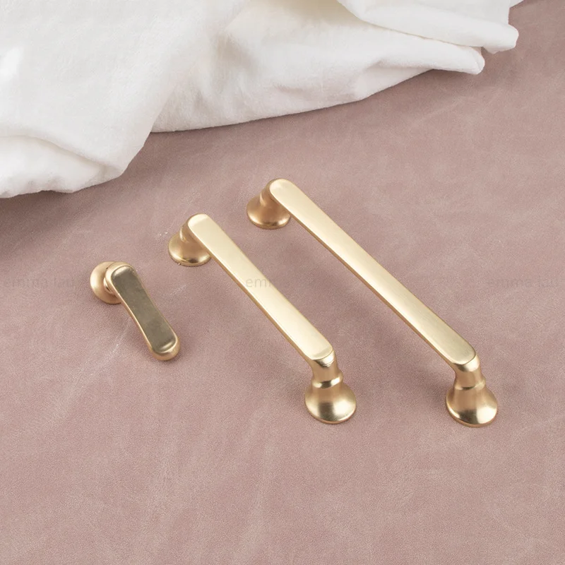 American Style Furniture Handle Simple Bar Shape Solid Handles Drawer Knob Cabinet Door Wardrobe Cupbaord Pulls Hardware Diy