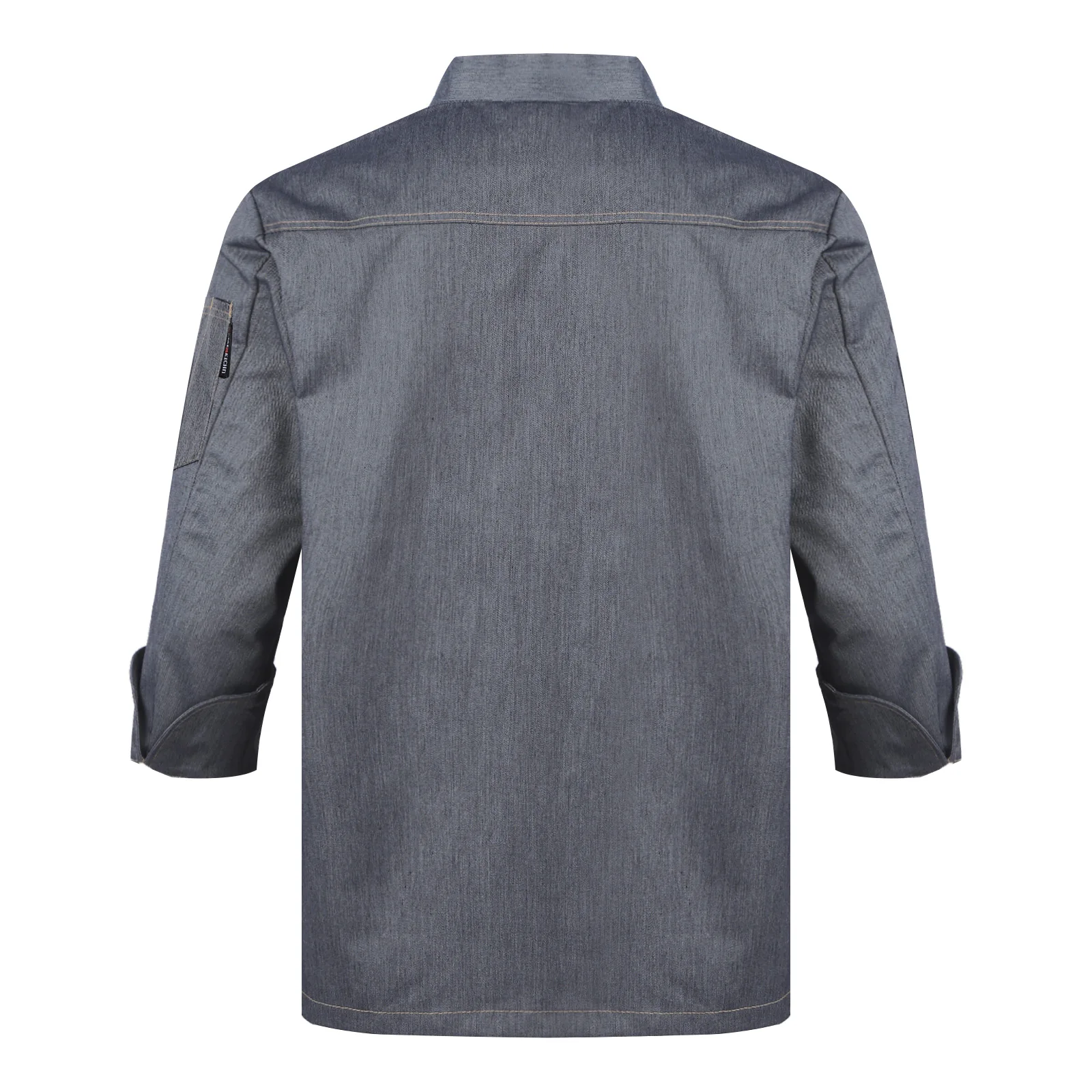 Abrigo de Chef Unisex para hombre y mujer, chaqueta de cocinero, uniforme de trabajo para cocina, panadería, Hotel, restaurante, cantina, tienda de pasteles, cafetería, disfraz, ropa de trabajo