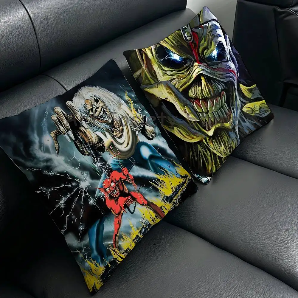 I-Iron Run For Your M-Maiden Pillow Case Plush Pillow Cases Home Decoration Pillow Cover for Sofa Bed Chair Living Room