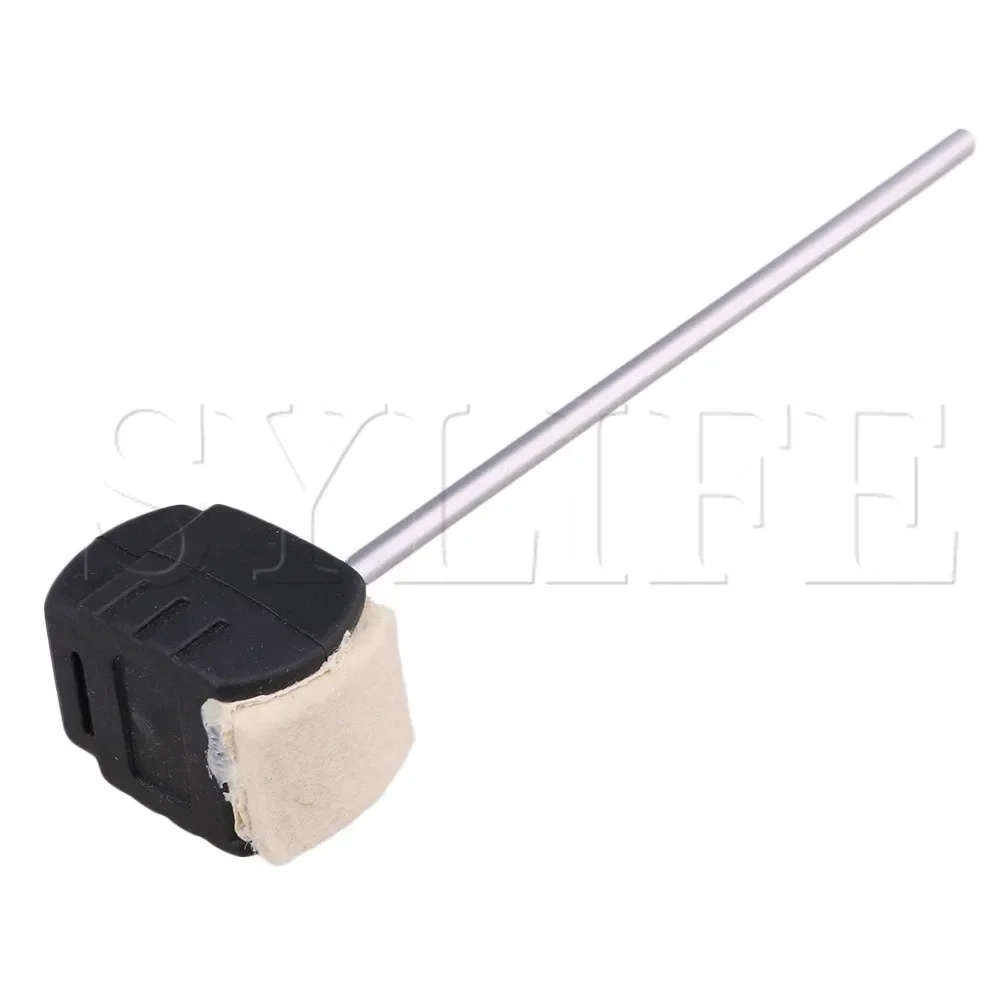 batedor-de-pedal-de-bombo-de-liga-de-zinco-com-feltro-branco-e-alca-preta-acessorio-de-substituicao-resistente-‌