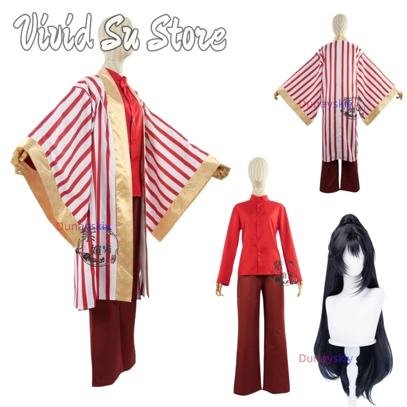 

NO.6 Honglu Anime Stage Hong Lu Cosplay Costume Limbus Company Sinner Costumes Game Role-playing Cosplayer Wig Headgear