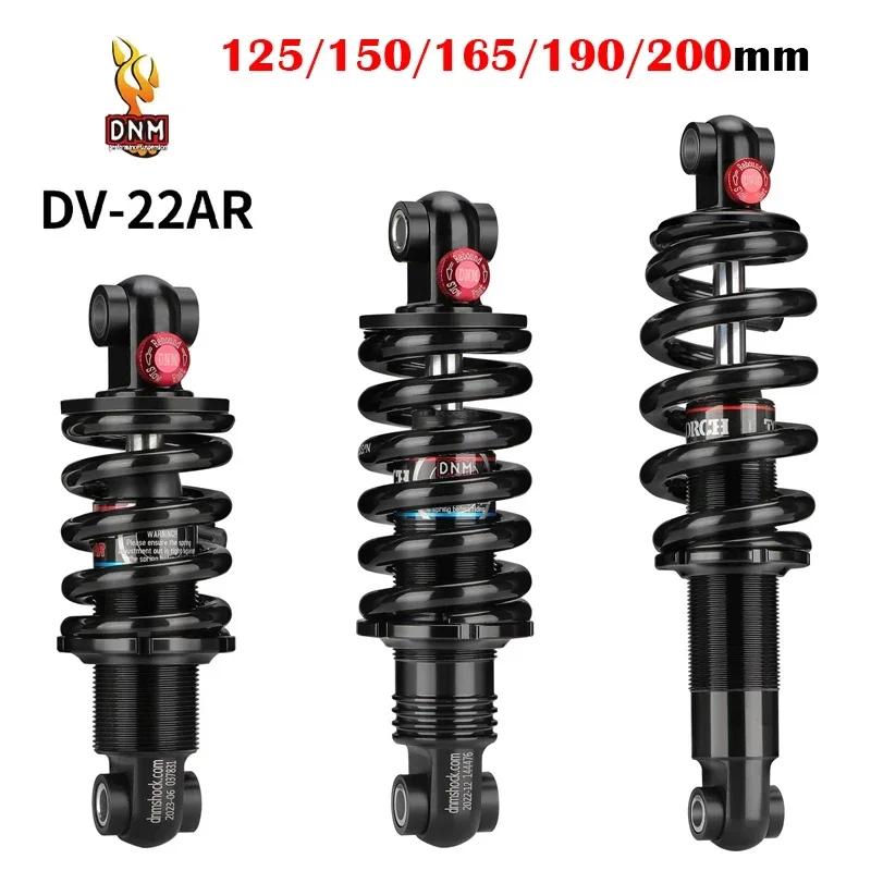 DNM DV-22AR Mountain Bike Spring Shock Absorber 125mm/150mm/165mm/190mm/200mm  MTB Bicycle Rear Shock Absorber 450lbs - 1500lbs