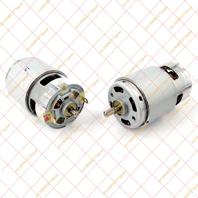 RS-775WC-4538 High Torque DC Motor 12V-24V 8600RPM, Dual Knurled Shaft for DIY Tools & Polishing