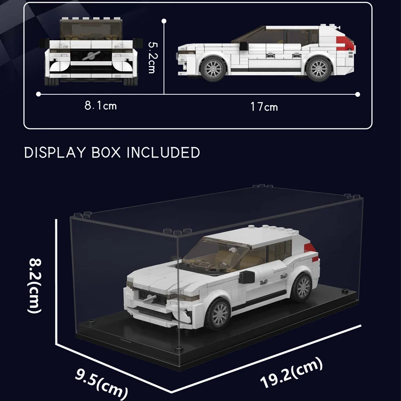 

Знаменитая серия автомобилей 27133, 380 деталей, модель MOC, конструктор с демонстрационным боксом, внедорожник, мелкие кирпичики, игрушки, подарки для мальчиков
