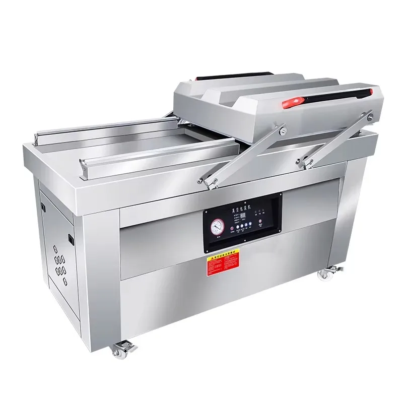 

DZ-600 2SB Double Chamber Vacuum Packing Machine for Cheese Meat Fish Food Pillow Packaging Sealing Packer