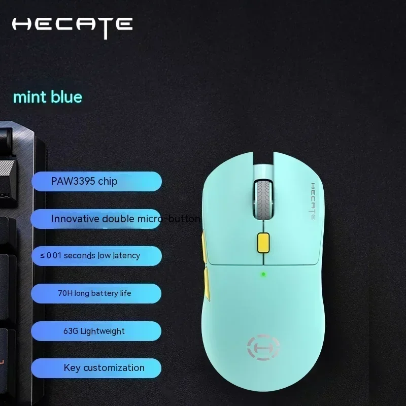 Edifier Hecate G3m Pro Mouse PAW3395 Tri modo ligero ergonómico inalámbrico Bluetooth personalizado ratón PC Gamer Accesorios