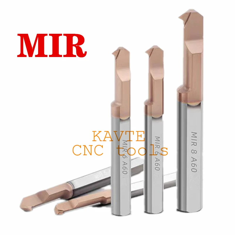 MIR MIL foro piccolo utensile per alesatura filettatura MIR3 MIR4 MIR5 MIR6 MIR8 A60 L55 L15 L22 L32 diametro ridotto filettatura in metallo duro strumento barra di alesatura