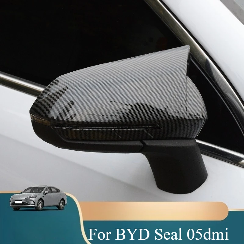 

For BYD Seal 05dmi Ox Horn Rearview Mirror Protective Housing Side Mirror Cover Modified Special Accessories