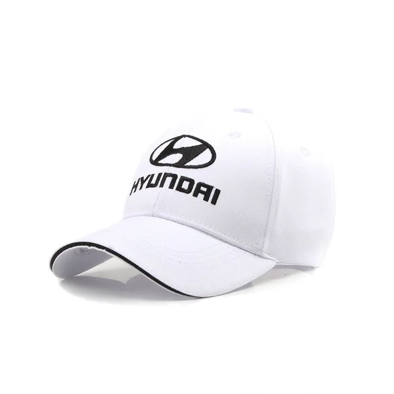 2024 nuovo ricamo copricapo da esterno donna berretto da baseball da golf da uomo regalo in cotone per Hyundai Badge Racing Hat uomo accessori Auto