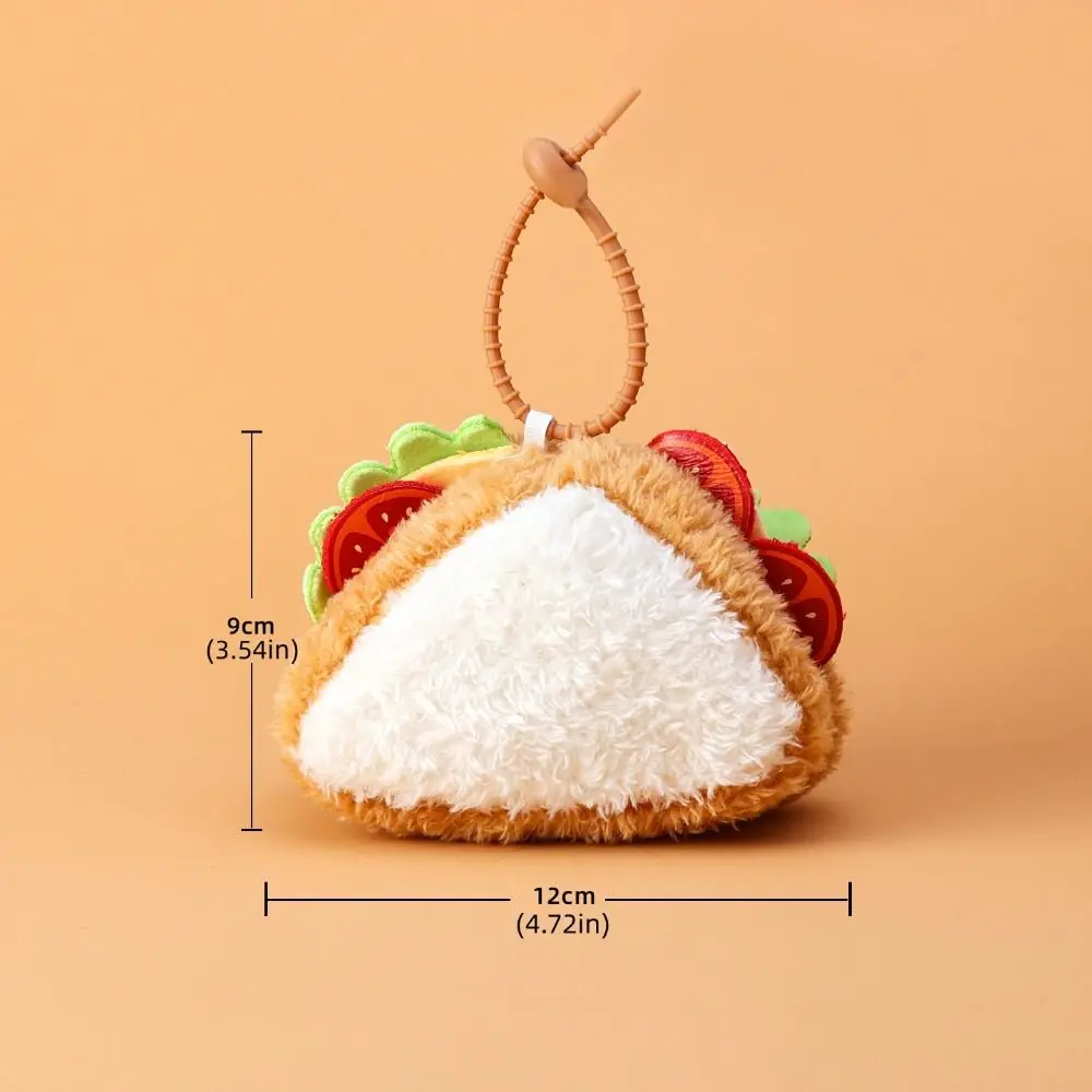 Afternoon Tea Series Cake Dessert Pendant Stuffed Cookie Cupcake Sandwich Cheese Bag Charm 12CM Dessert Keychain view 6