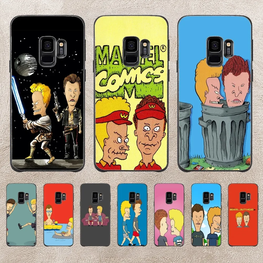 Beavis And Butthead Phone Case For Samsung Galaxy A52 A12 A51 S21 Edge S22ULTRA S23 S20LITE Plus Ultra Black Cover