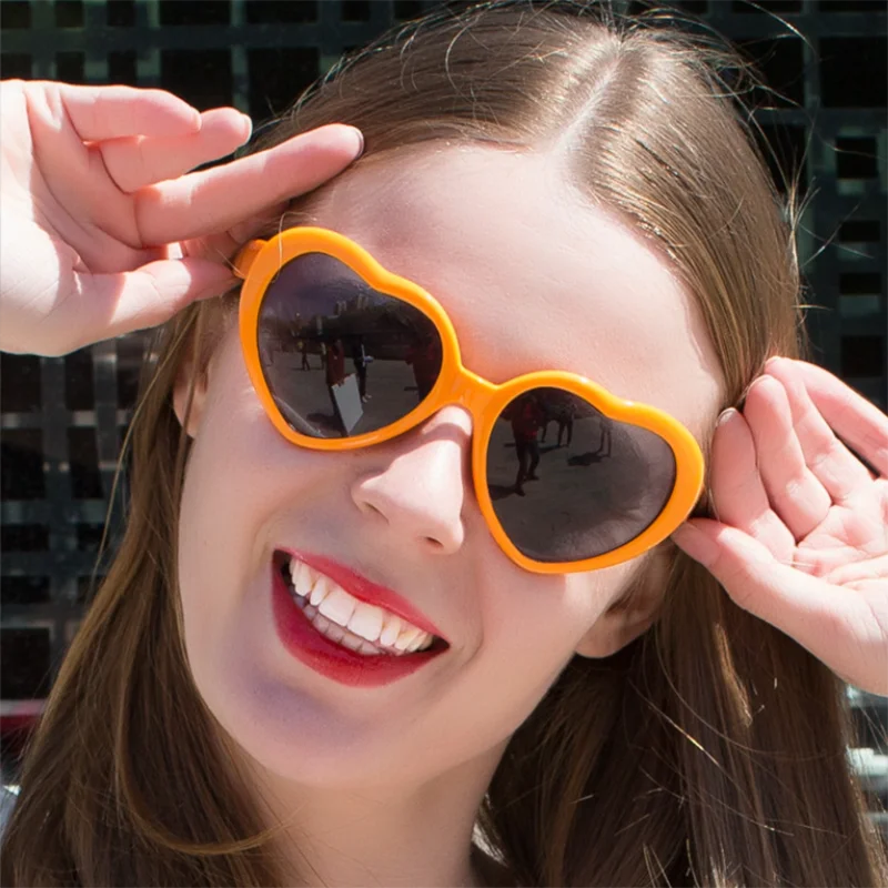 ¡Anime BOCCHI THE ROCK! Gotoh Hitori-gafas con forma de amor amarillo para Cosplay, accesorios de gafas encantadoras y dulces