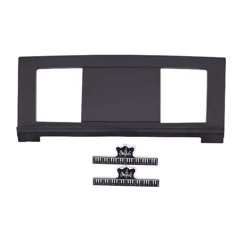 Imagen 2 del producto Soporte de música para Piano Electrónico, soporte para teclado y libro, almacenamiento profesional compacto portátil con Clips para partituras, soporte para libros de música