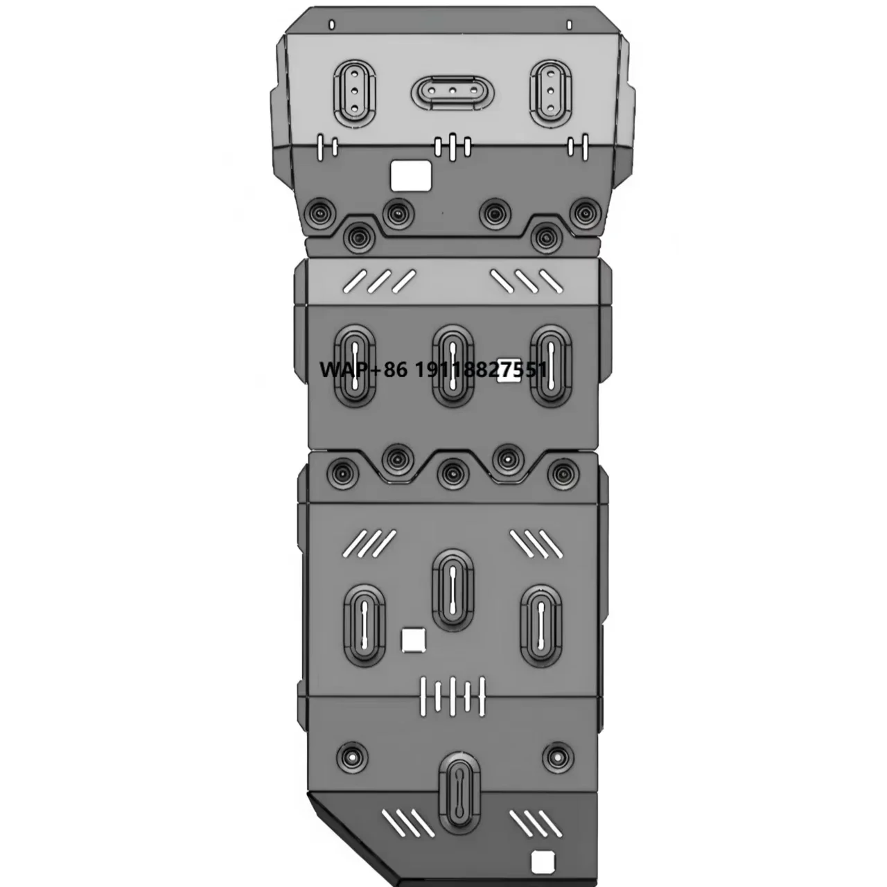 Full-Package 5mm Aluminum-Magnesium Alloy Chassis Guard Plates for New H5 / Universal Version)