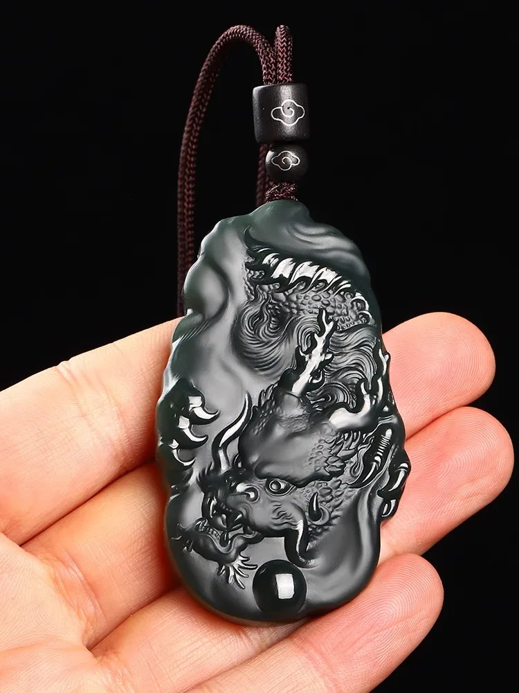 The Real Hetan Jade LongPai Zodiac Dragon Pendant