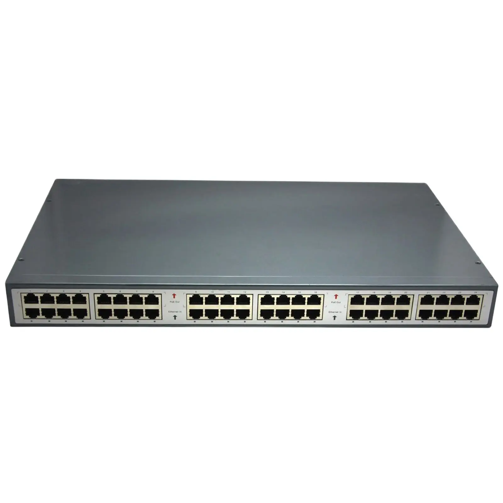 16/24 Port PoE Injector,100M and 1000M  is optional，IEEE 802.3af 15.4W/IEEE 802.3at 30W PoE Adapter