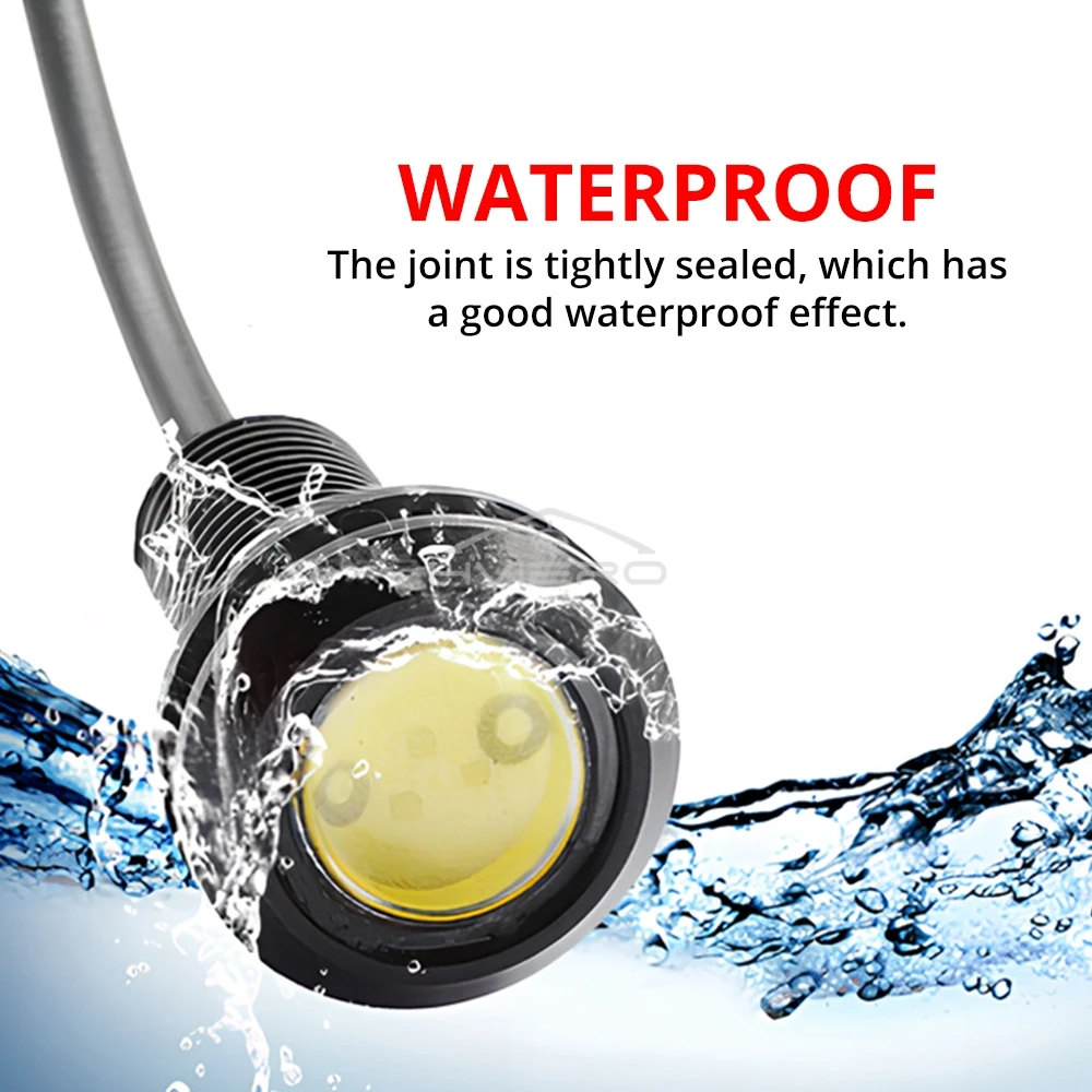 4X 18mm 9W Auto Turn Signal Eagle Eye Light COB Daytime Running DRL Car Motorcycle Reverse Backup Parking Brake Fog Led DayLight