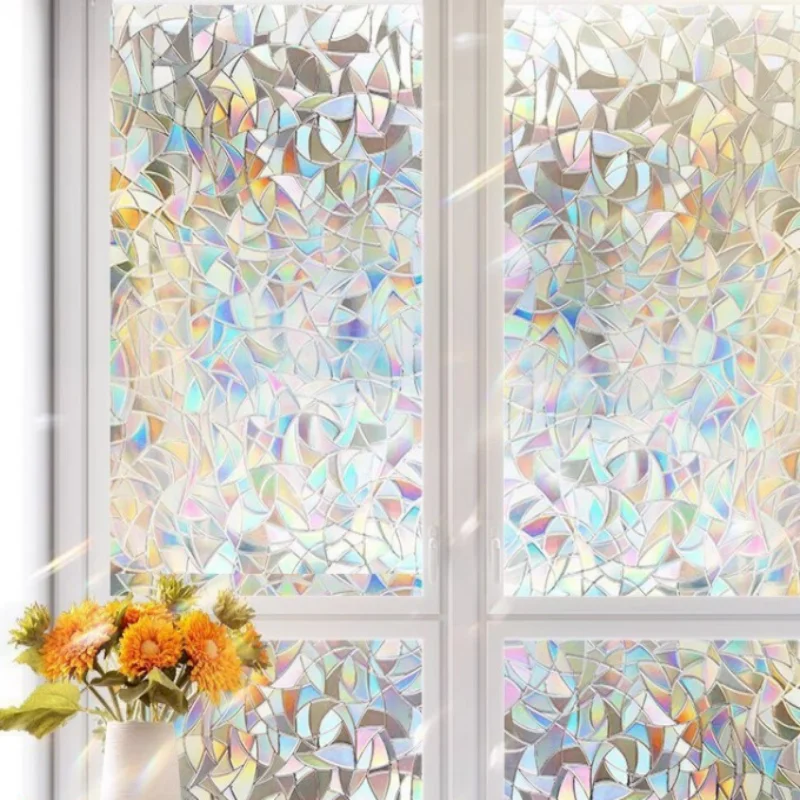 Matte Frosted Privacy Glass Sticker, Light Transmitting Non-Transparent Anti-Peep Window Film, Multi-Scene Glass Cover for Bathr view 3