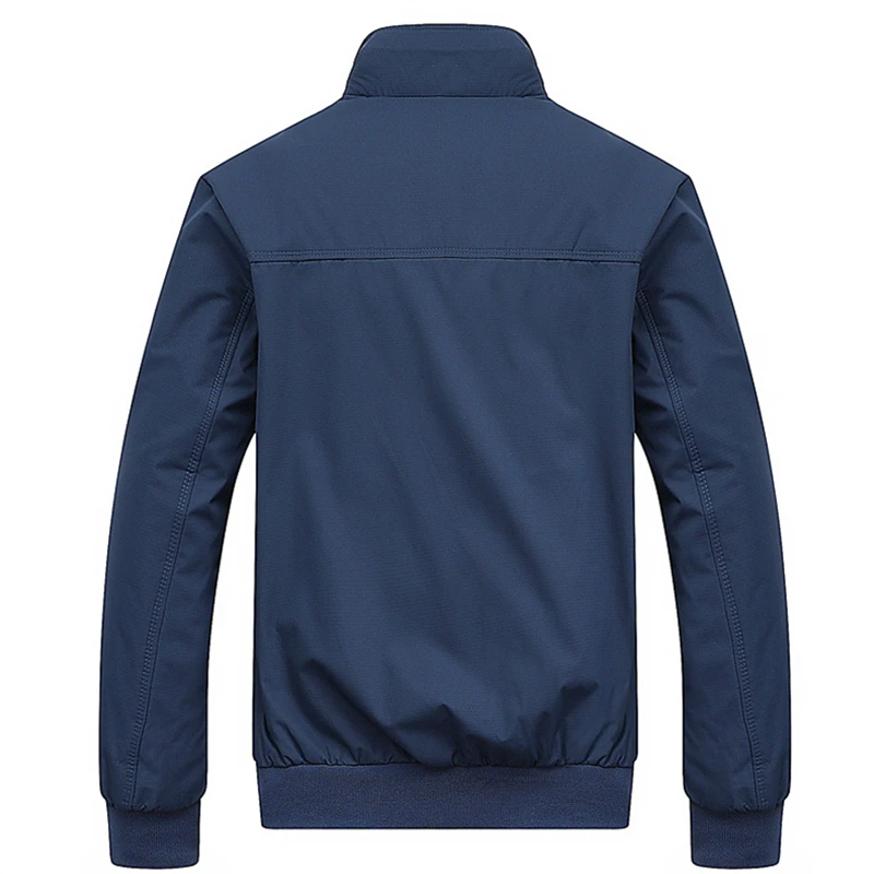 Mode Herfstjassen Heren Casual Effen Kleur Bomberjack Mannen Nieuw In Outwears Honkbal Overjas Kleding Heren Jas M-6XL