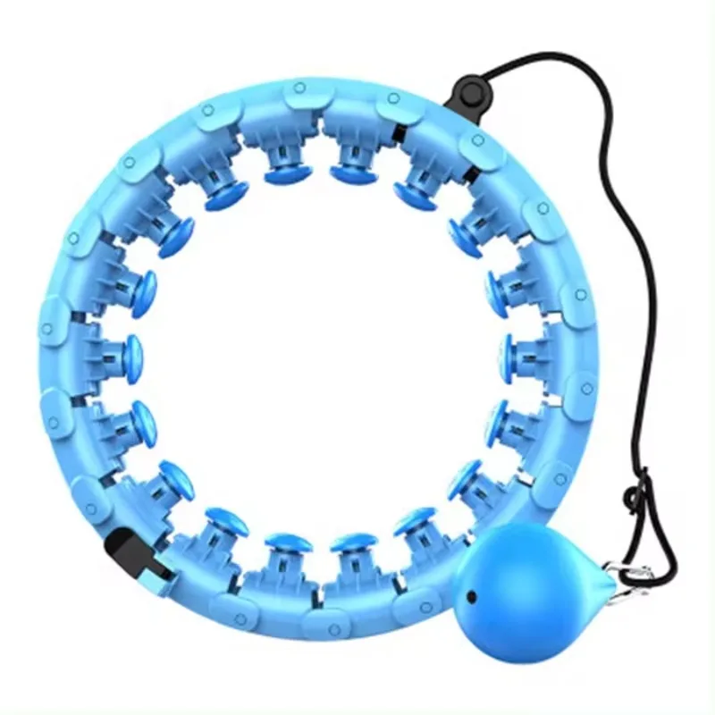 24 Joints No Fall Smart Weighted Fitness Hoola Hoop for Adults Weight Loss Exercise  hula knots