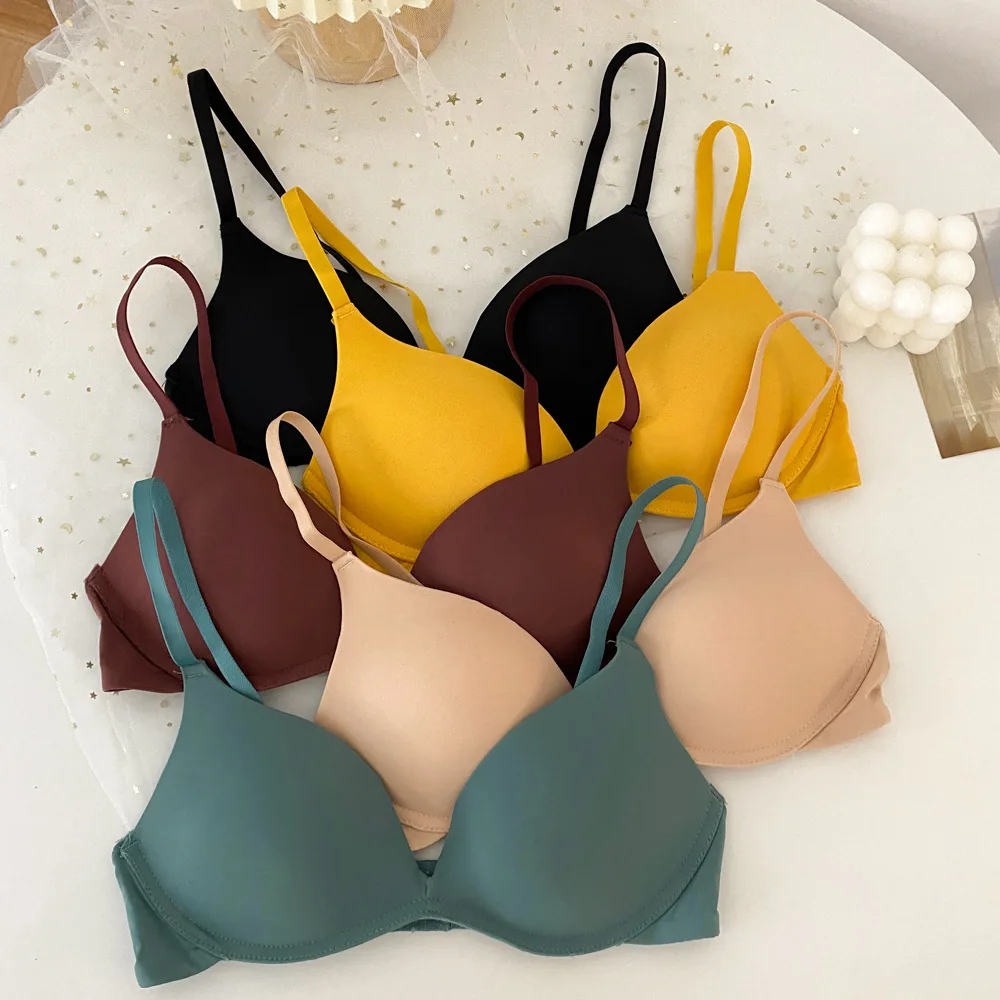 

Backless Bras for Women Seamless Underwear Sexy Lingerie 3/4 Cup Bralette Top Wireless Brassiere Intimates Comfort T Shirt Bra