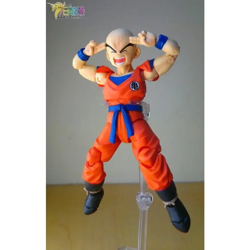 In Stock Bandai Original Dragon Ball Z SHFiguarts Kobayashi Krillin Soul Limited Anime Action Figure Toy Collection Hoilday Gift