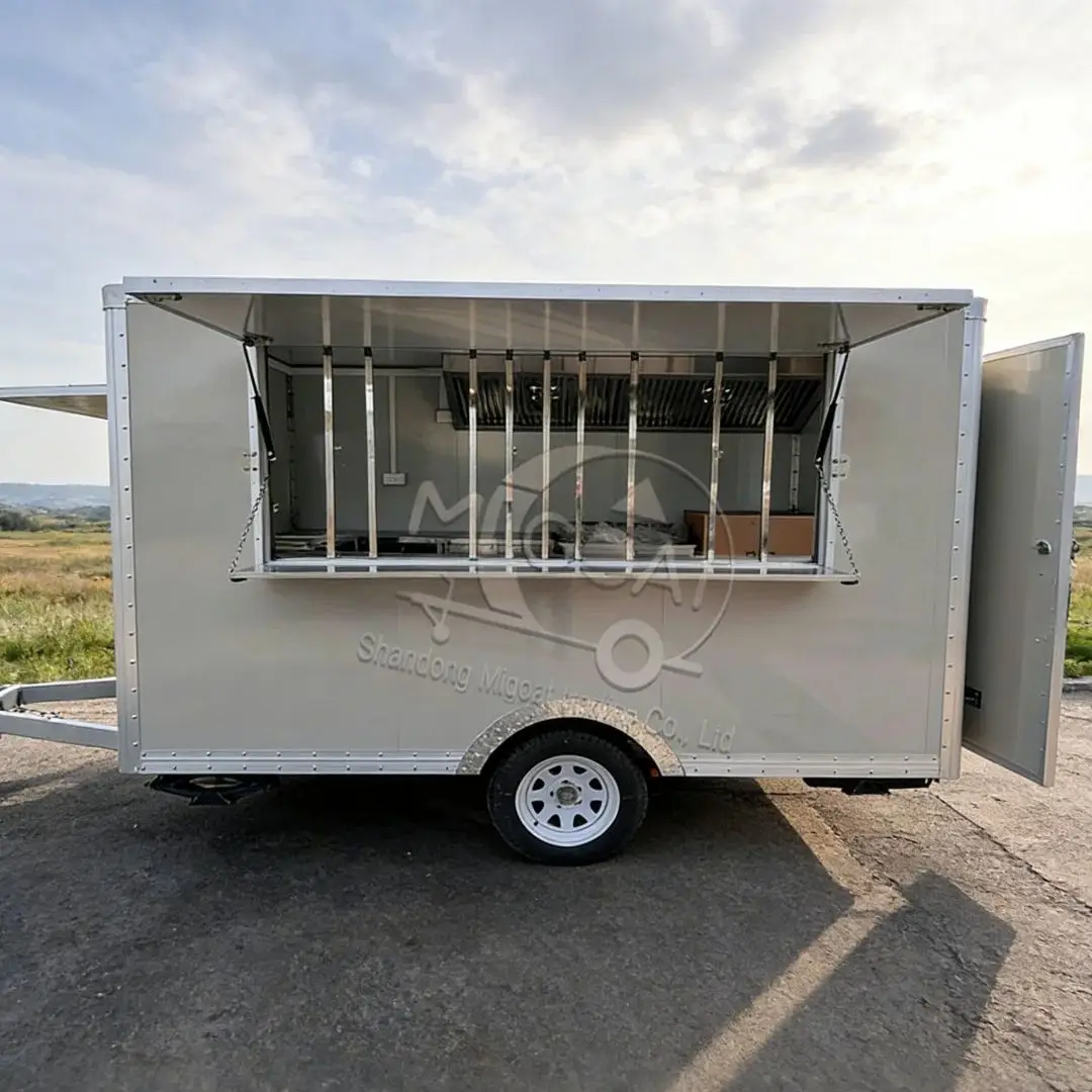 

Towable Food Trailer Mobile Kitchen for Coffee Ice Cream Snack Bar Catering Business - Portable Food Truck