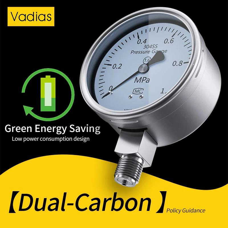

Mechanical Pressure Manometer -0.1-60Mpa Pressure Gauge 60mm/100mm M20*1.5 Digital Pressure Manometer SS304 Pressure Meter