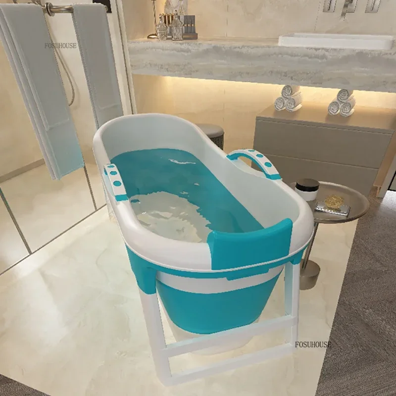 

Home Plastic Portable Bathtubs Foldable Bath Tubs Full Body Adult Large Bathtub Household Thickened Bath Bidet A
