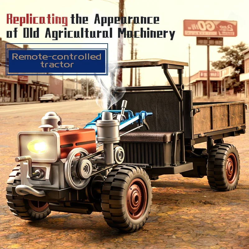 JJRC C8836 Handheld Tractor Remote Control Car Fully Proportional 4WD Simulation Tractor Kid RC Toy  Vehicle Model Toy Gift