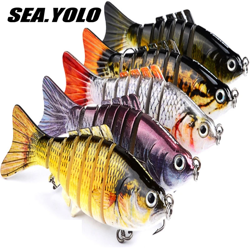 

Sea.Yolo Swimbait Lures - Realistic & Versatile Action for Bass, Trout, Salmon & More - Boost Your Catch Rate Artificial Bait