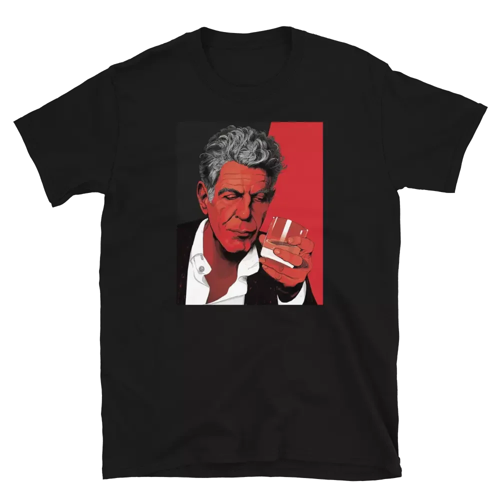 Anthony Bourdain, NYC, Icon, Kitchen Confidential, Printed T-Shirt