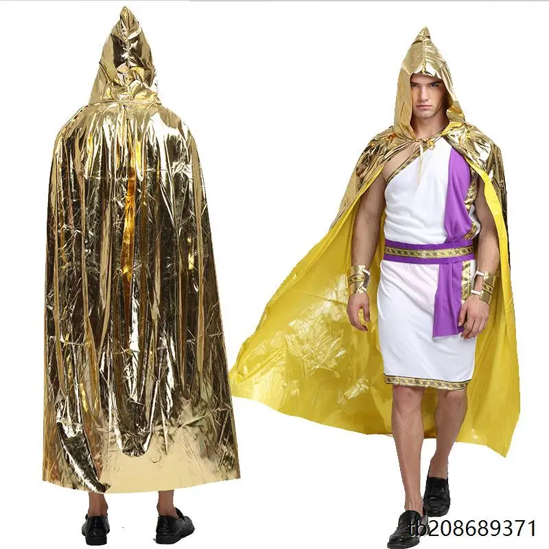 زي تنكري للبالغين على شكل إله الموت لعيد الهالوين، رداء ساحر أسود، زي مصاص دماء، ملابس مسرحية تقليدية صينية للنساء