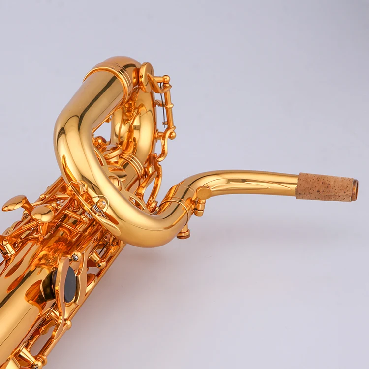 High Quality TSBS-680 Yellow Brass Gold Lacquer Baritone Saxophone