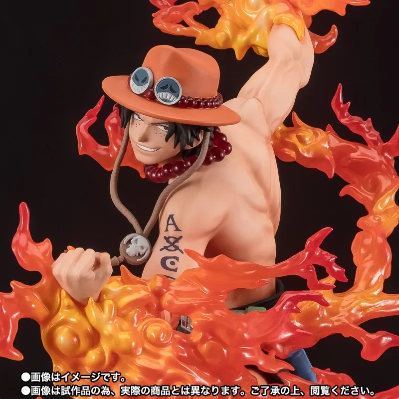 Bandai One Piece Figuras Anime, Portgas D Ace e Yamato, Figuras de Ação, Brinquedos Colecionáveis, Figuarts Originais, Em Stock