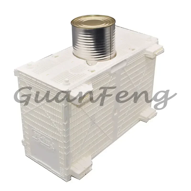 1 Set White Plastic Bee-Bus Queen Bee Transport Cage, Queen Brood Box