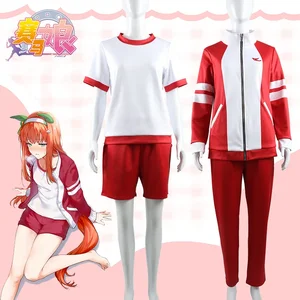 مجموعة تأثيري أنيمي للنساء ، أوما موسومي ، ديربي جميل ، صمت ، سوزوكا ، أسبوع خاص ، زي مدرسي ، ملابس رياضية ، حفلة هالوين الأكثر مبيعا زي تأثيري Musume Pretty Derby - No5