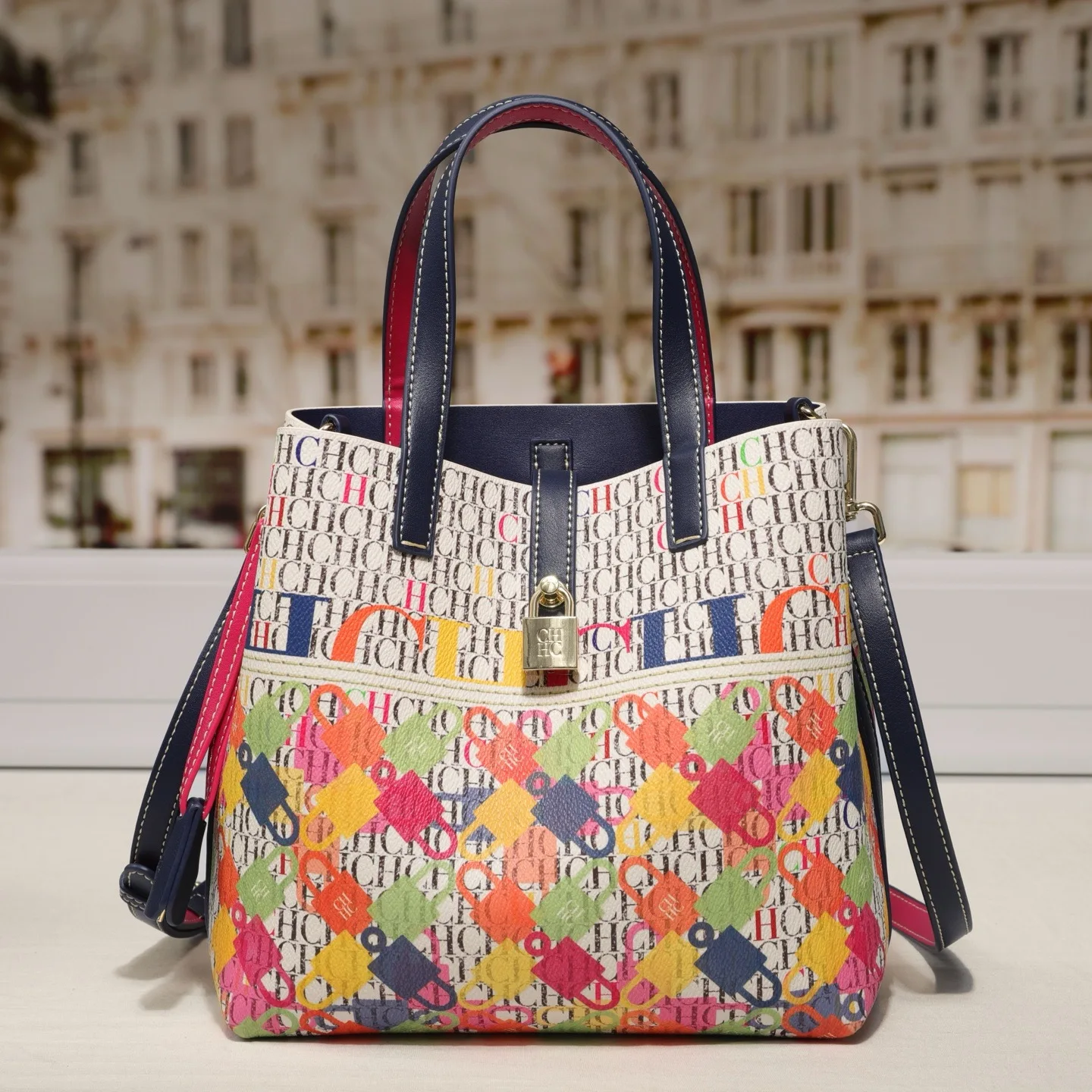 

‌2025 Print Bucket Bag for Women, Trendy Letter Pattern Shoulder Bag - Crossbody & Tote, Chic Designer Purse with Luxe Style