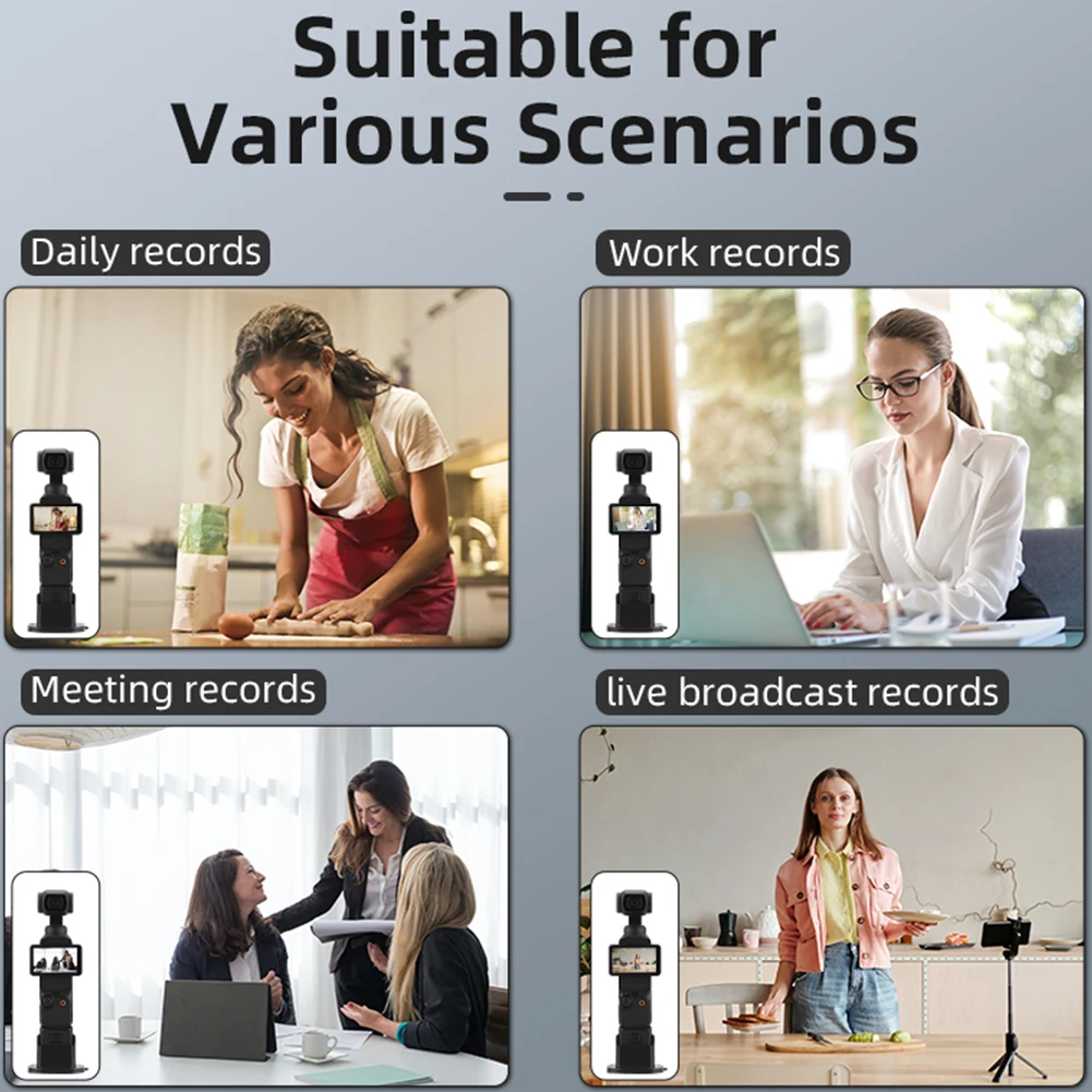 Camera Mount Portable Gimbal Stabilizer Action Camera Gimbal Base Stand Brackets Compatible for OSMO Pocket 3 Camera